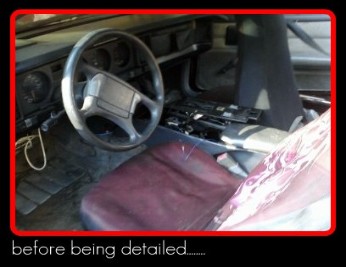 interior before cleaning